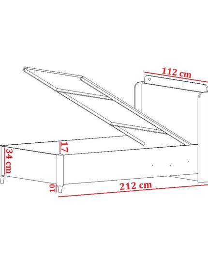 Yeni Active Amortisörlü Karyola 100x200 cm