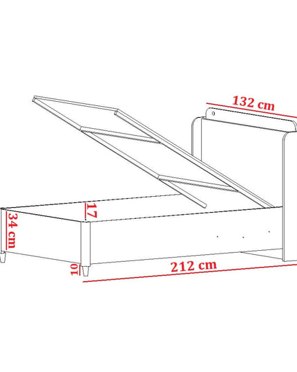 Yeni Active Amortisörlü Karyola 120x200 cm