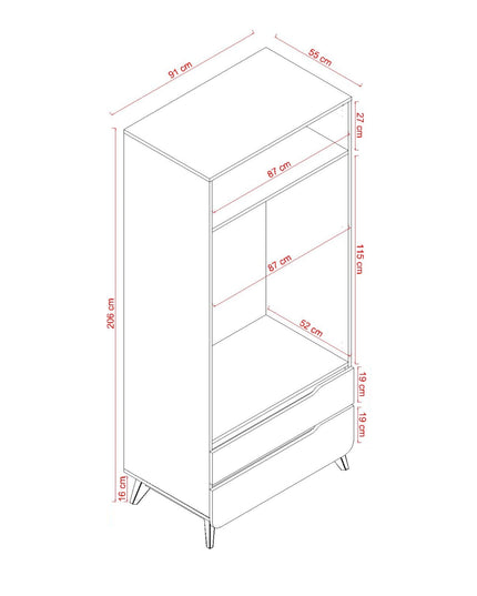 Verona İki Kapılı Dolap