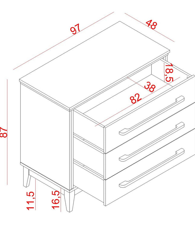 Alaçatı Geniş Şifonyer