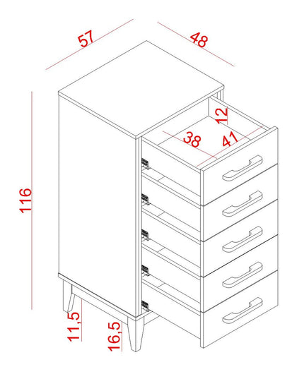 Alaçatı Yüksek Şifonyer