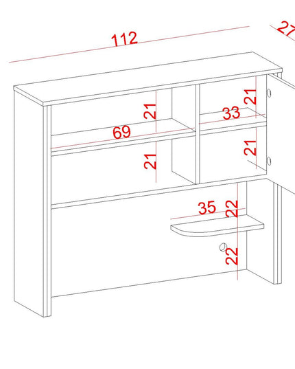 Alaçatı Çalışma Masası Üst Modül