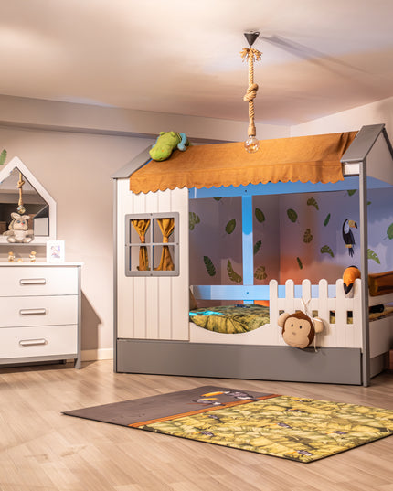 Cozy Gri Montessori Karyola 100x200 cm