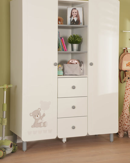Sweet Two Bear Raflı İki Kapılı Dolap