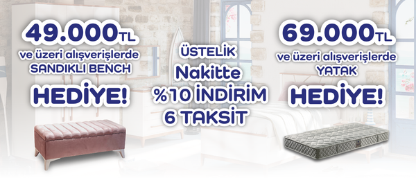 Alaçatı Sandıklı Bench ve Yatak Kampanyası