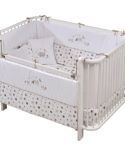 Bambino Büyüyen Beşik 80x130 cm Karyola 80x180 cm (beyaz-kuzu)