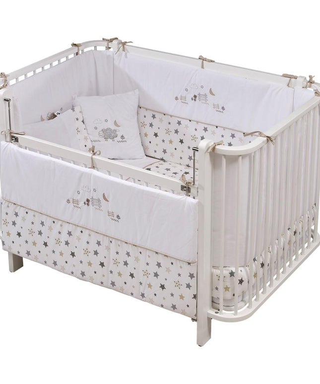 Bambino Büyüyen Beşik 80x130 cm Karyola 80x180 cm (beyaz-kuzu)