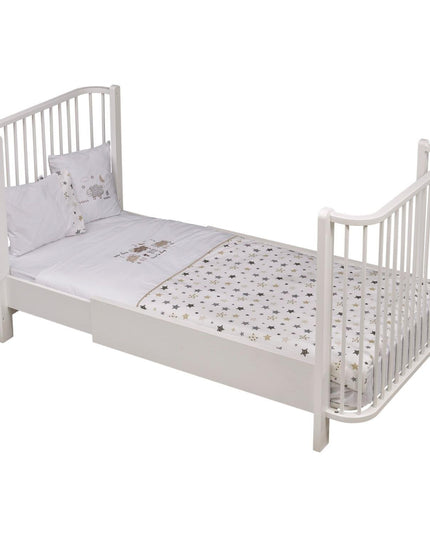 Bambino Büyüyen Beşik 80x130 cm Karyola 80x180 cm (beyaz-kuzu)