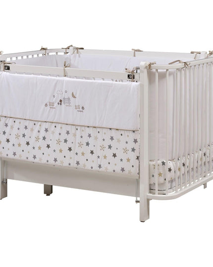 Bambino Büyüyen Beşik 80x130 cm Karyola 80x180 cm (beyaz-kuzu)
