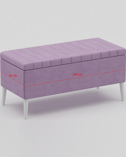 Linda Sandıklı Bench (beyaz-gül kurusu (2019))