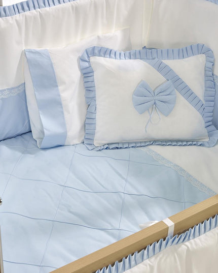 Bambino Mavi Pamuklu Bebek Uyku Seti 70x110 cm