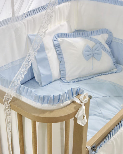 Bambino Mavi Pamuklu Bebek Uyku Seti 70x110 cm
