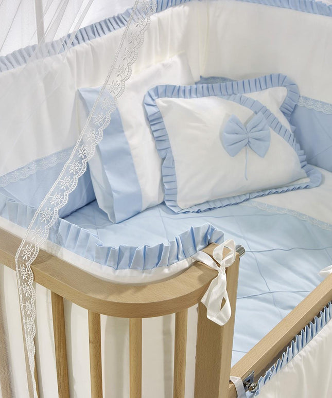 Bambino Mavi Pamuklu Bebek Uyku Seti 70x110 cm