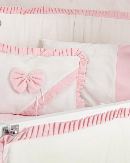 Bambino Pembe Pamuklu Bebek Uyku Seti 70x110 cm