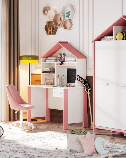 Cozy Pembe Çalışma Masası
