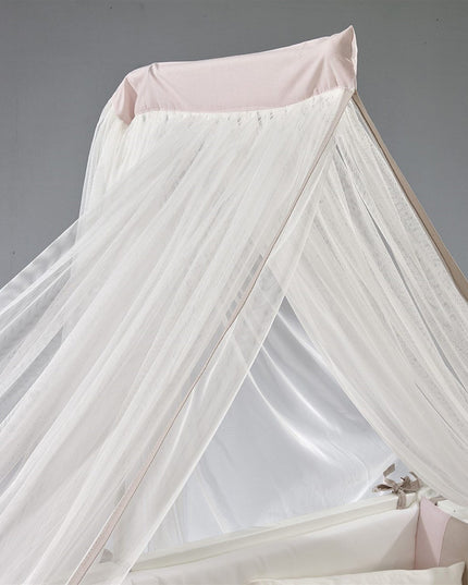 Kral Anne Yanı Ahşap Sallanır Beşik 60x120 cm (beyaz-pretty)