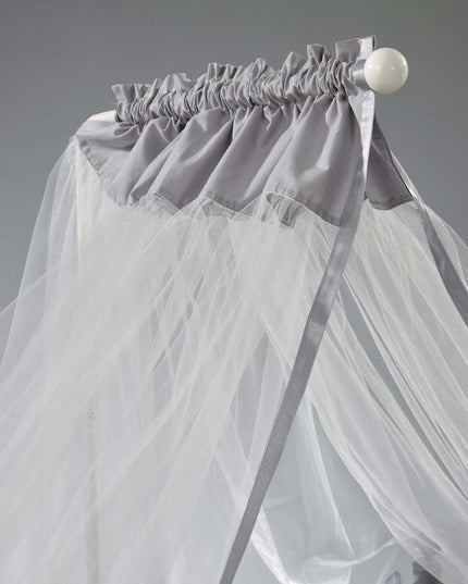 Mondo Anne Yanı Ahşap Sallanır Beşik 60x120 cm (gri-gri)