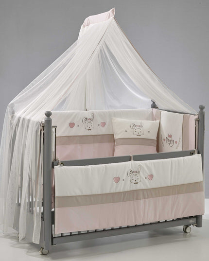 Mondo Anne Yanı Ahşap Sallanır Beşik 60x120 cm (gri-pretty)