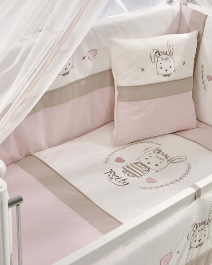 Mondo Anne Yanı Ahşap Sallanır Beşik 60x120 cm (beyaz-pretty)