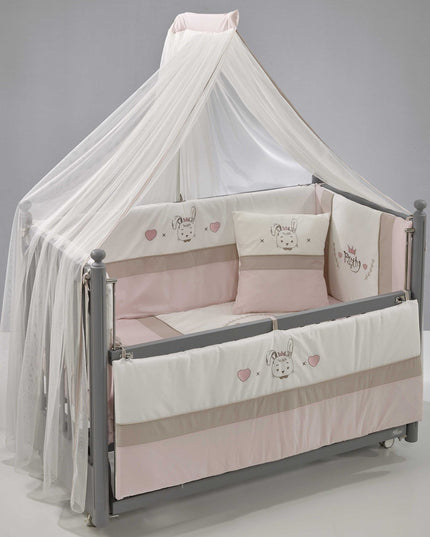 Mondo Anne Yanı Ahşap Sallanır Beşik 60x120 cm (gri-pretty)