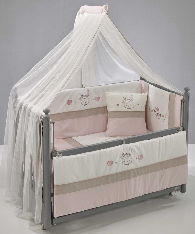 Mondo Anne Yanı Ahşap Sallanır Beşik 60x120 cm (gri-pretty)
