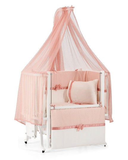 Mood Pembe Pamuklu Bebek Uyku Seti 50x90 cm