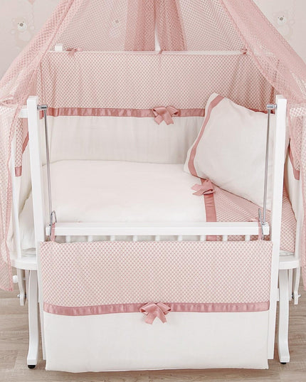 Mood Pembe Pamuklu Bebek Uyku Seti 50x90 cm