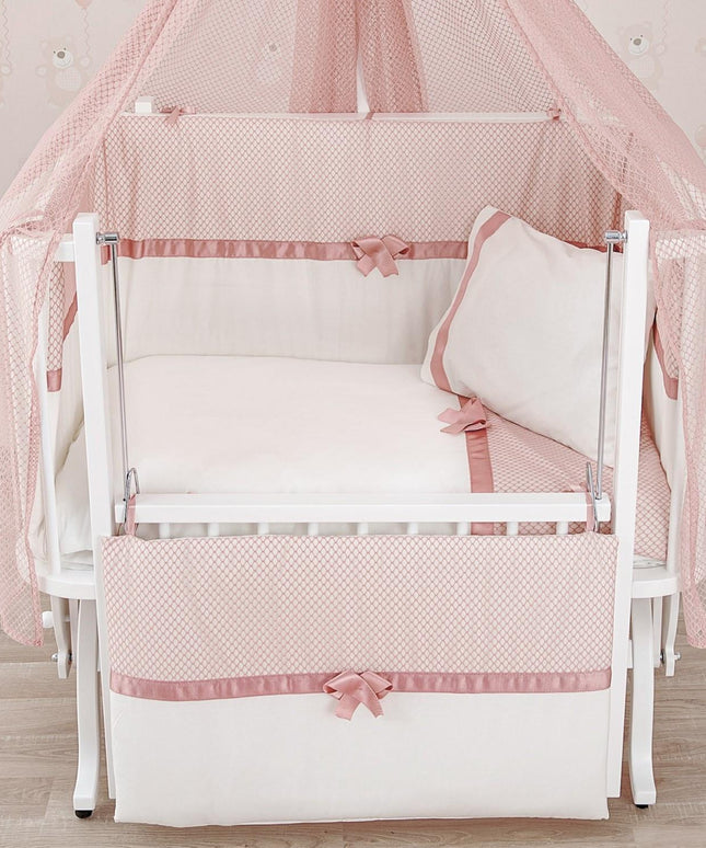 Mood Pembe Pamuklu Bebek Uyku Seti 50x90 cm