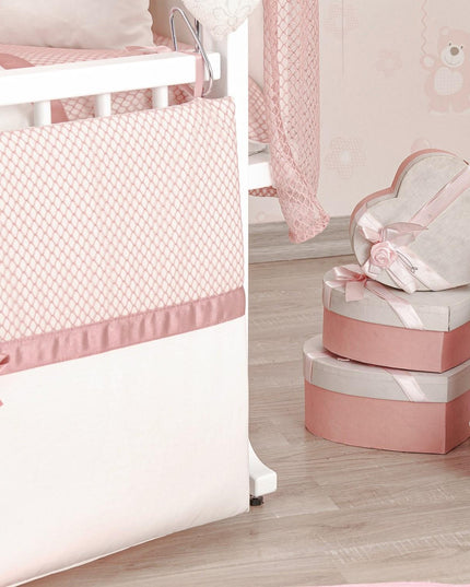 Mood Pembe Pamuklu Bebek Uyku Seti 50x90 cm