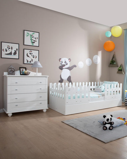 Soft Beyaz Montessori Karyola 90x190 cm