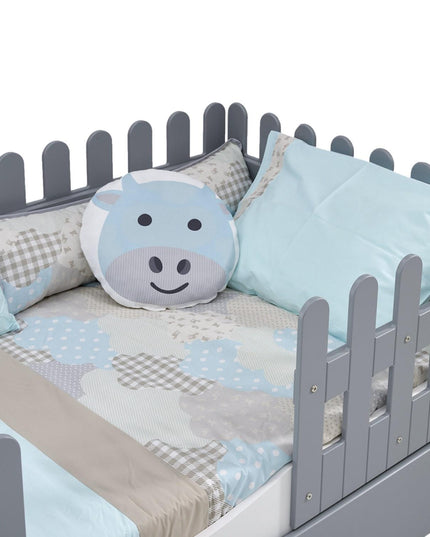 Soft Gri Montessori Karyola 90x190 cm