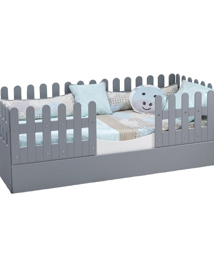 Soft Gri Montessori Karyola 90x190 cm