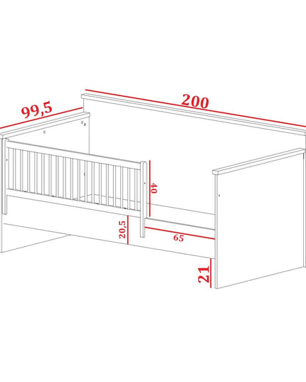 Vera Montessori Sedir Karyola 90x190 cm