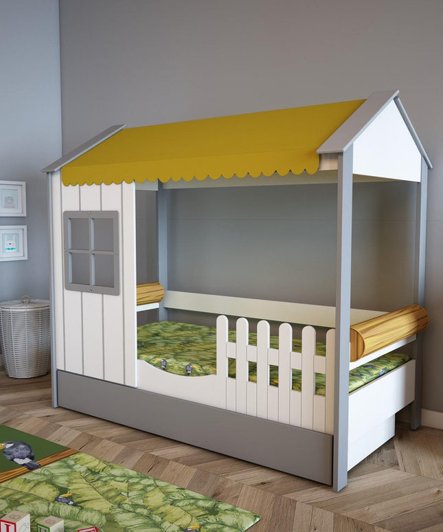 Cozy Gri Montessori Karyola 100x200 cm