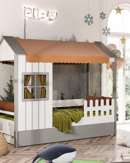 Cozy Gri Montessori Karyola 100x200 cm
