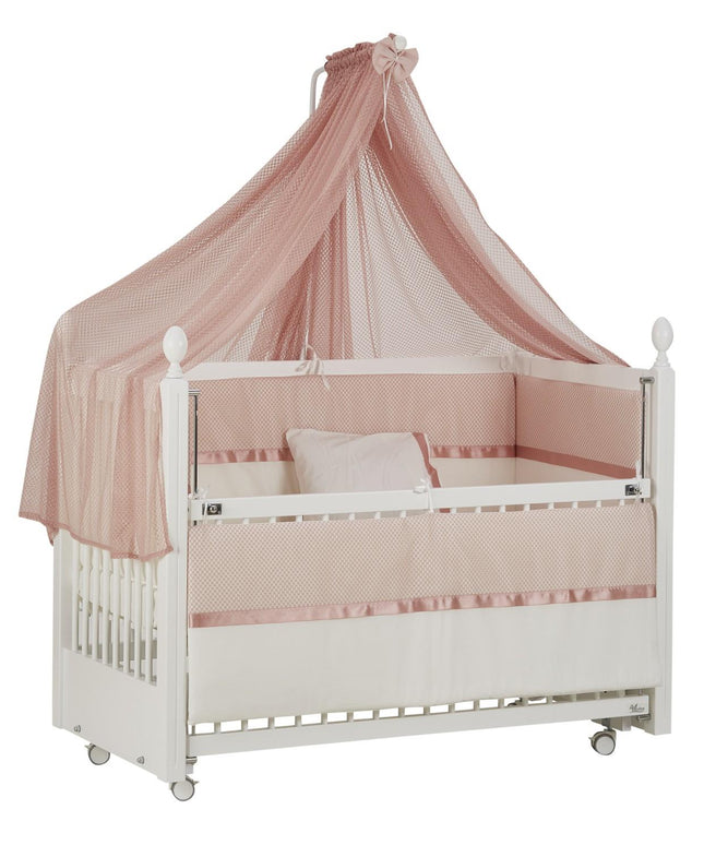Fiore Pembe Pamuklu Bebek Uyku Seti 60x120 cm