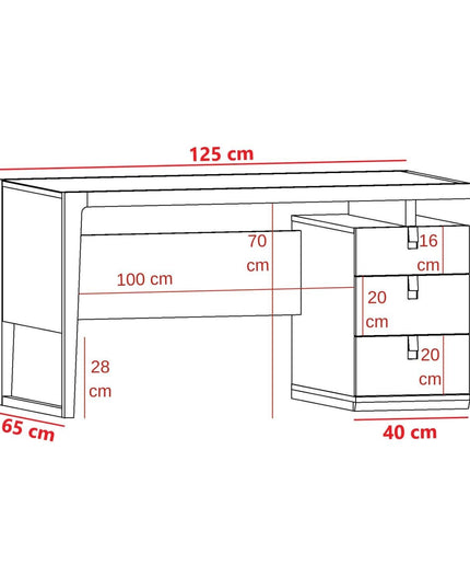 Natura Çalışma Masası (125 cm)