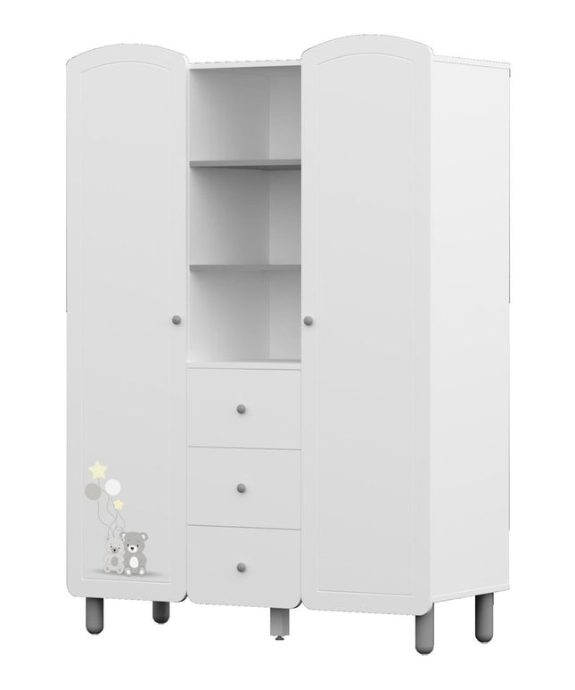 Sweet Two Bear Raflı İki Kapılı Dolap