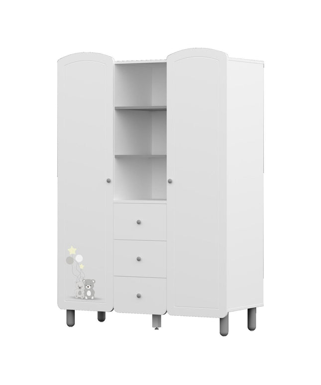 Sweet Two Bear Raflı İki Kapılı Dolap
